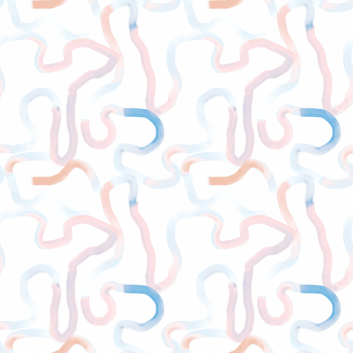 Soft Pastel Ribbon Motion Wallpaper⁠