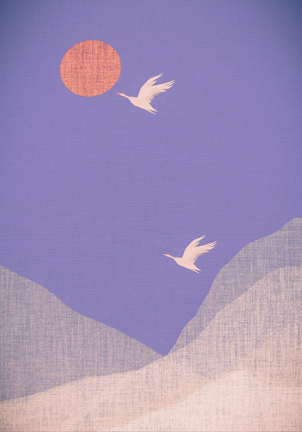 Zen Mountain Flight Landscape Wall Mural