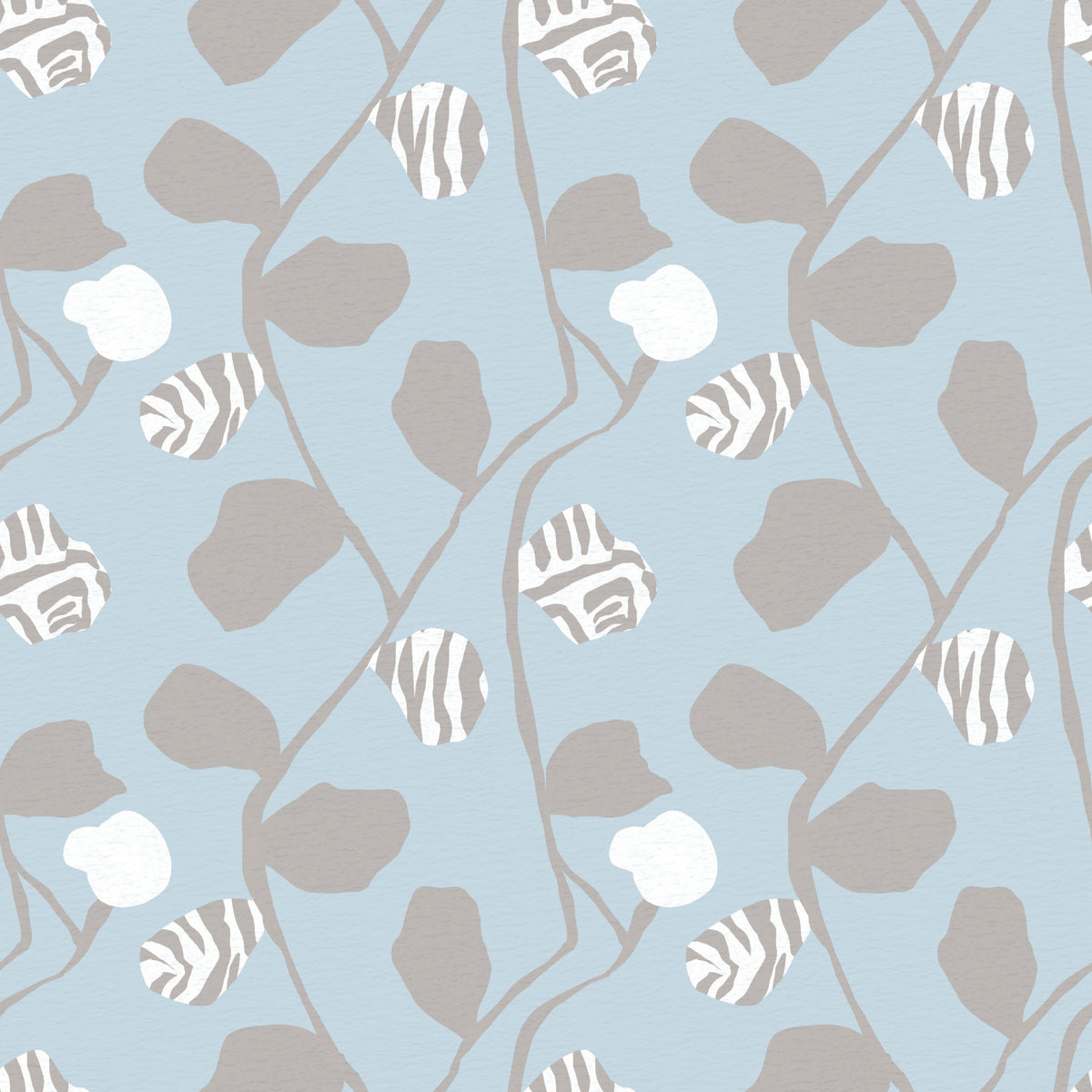 Soft Serenity Botanical Trail Wallpaper⁠ in your room — zoomed