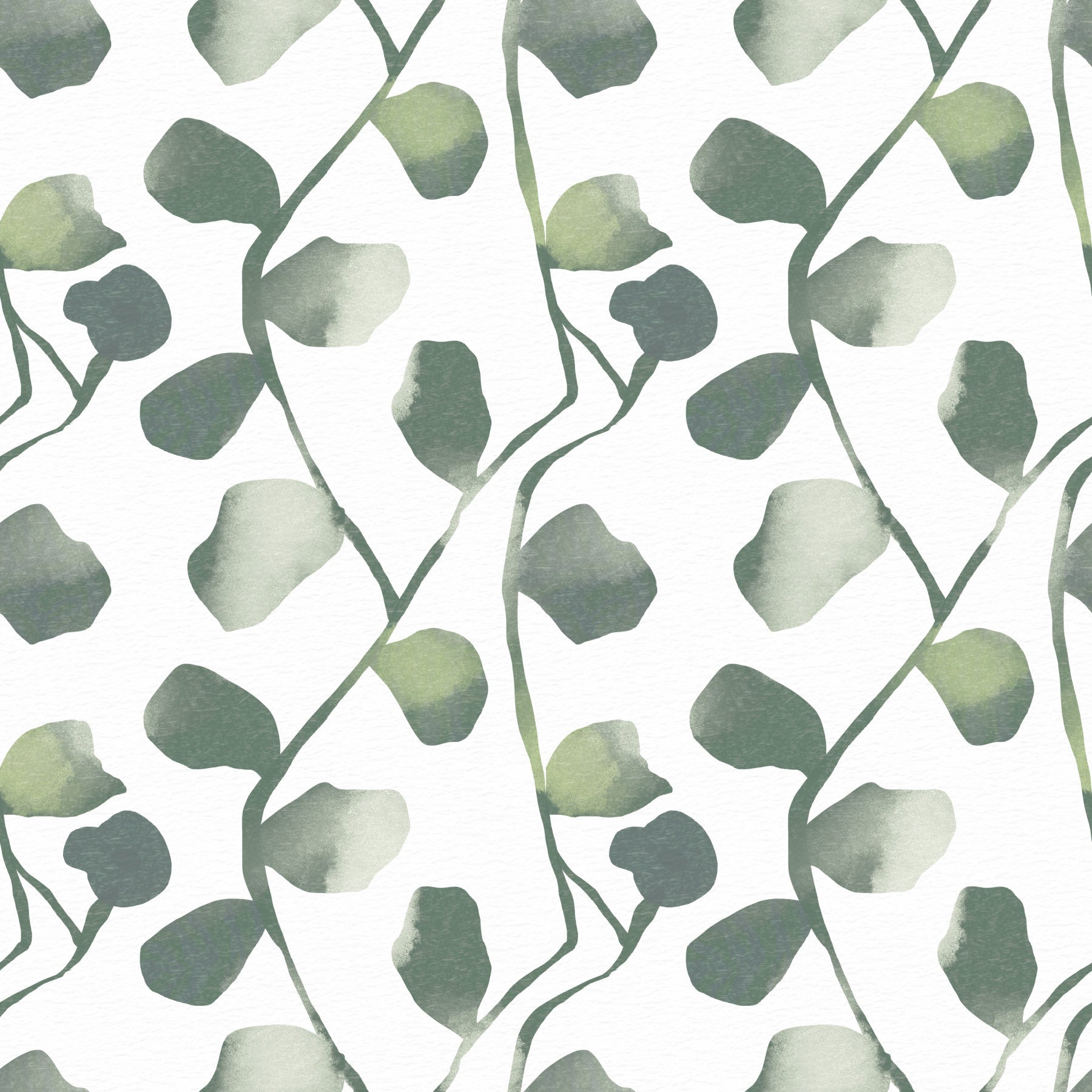Soft Watercolor Eucalyptus Vines Wallpaper⁠