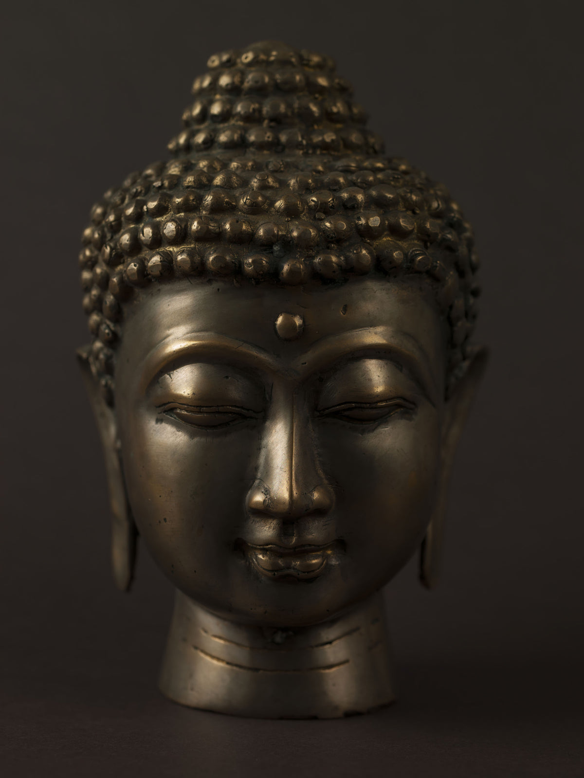 Minimalist Bronze Enlightenment Wall Mural in your room — zoomed