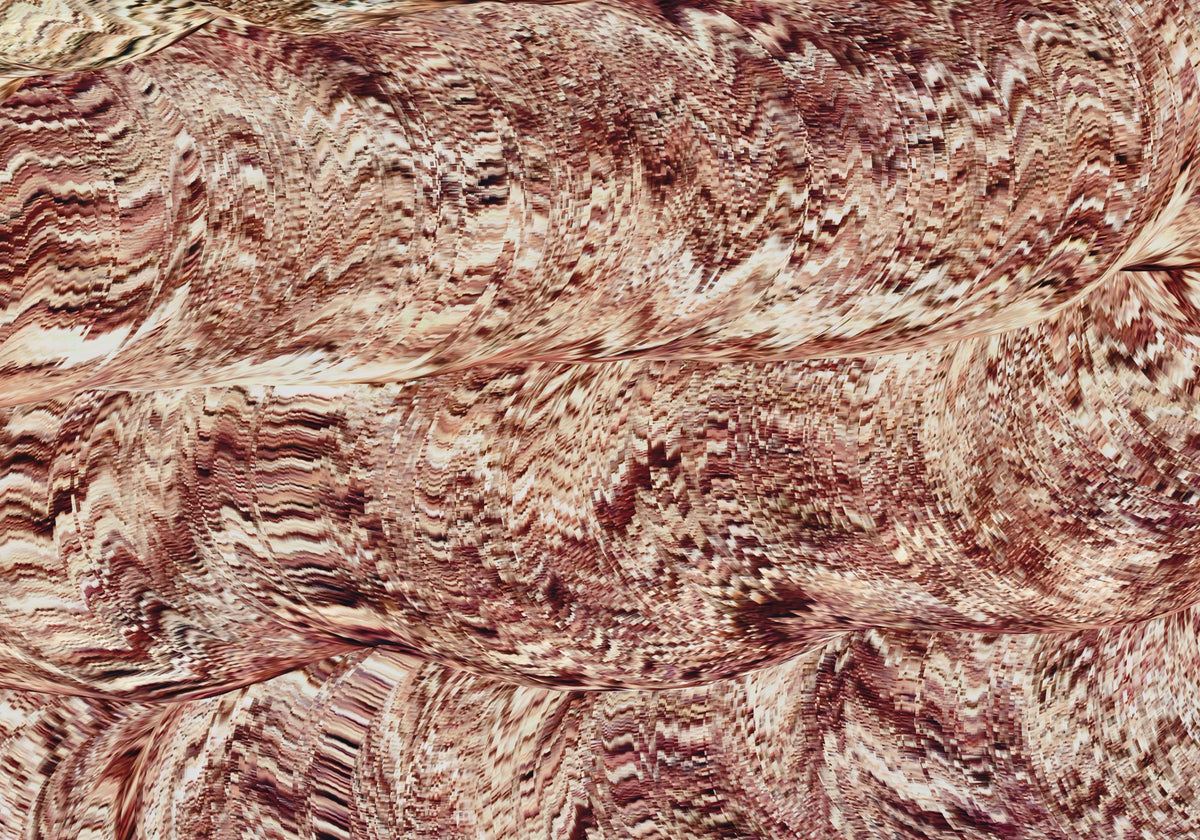Textured Ochre Sand Dunes Wall Mural in your room — zoomed