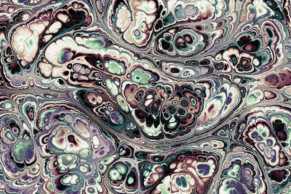 Mystic Marble Abstract Organic Flow Wall Mural in your room