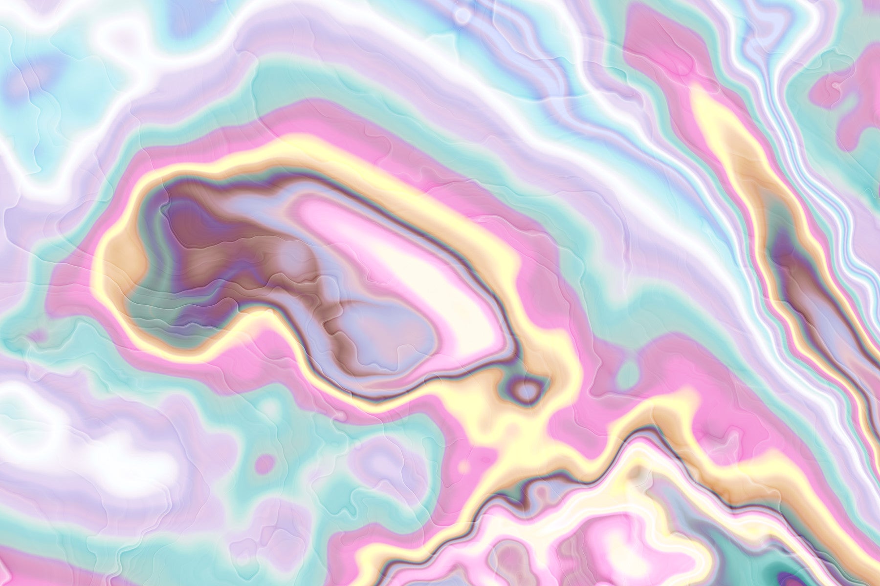 Pastel Swirl Pattern Marble Wall Mural