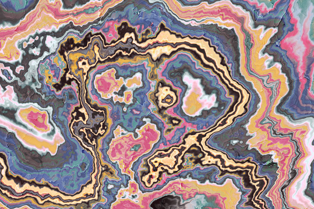 Modern Marbled Flow Texture Wall Mural in your room