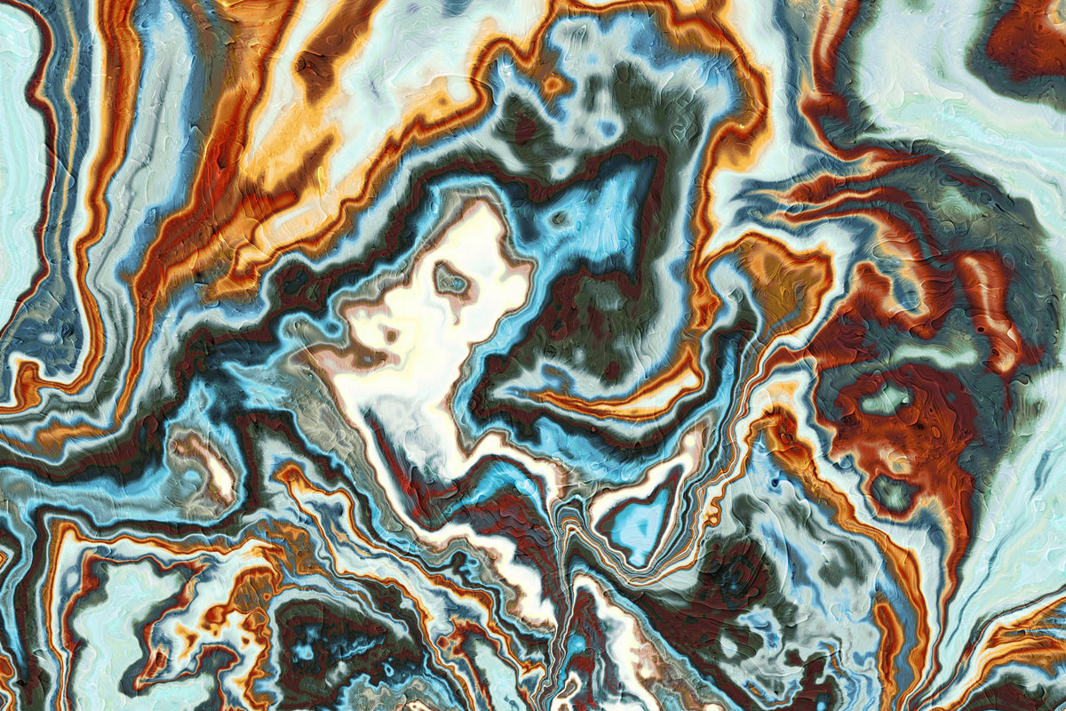 Liquid Marble Swirl Abstract Wall Mural in your room