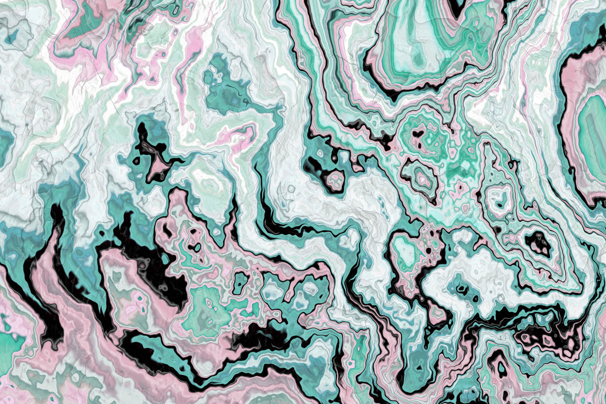 Pastel Marble Swirl Abstract Wall Mural
