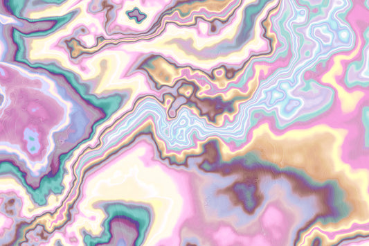 Liquid Dreamscape Curves Marble Wall Mural