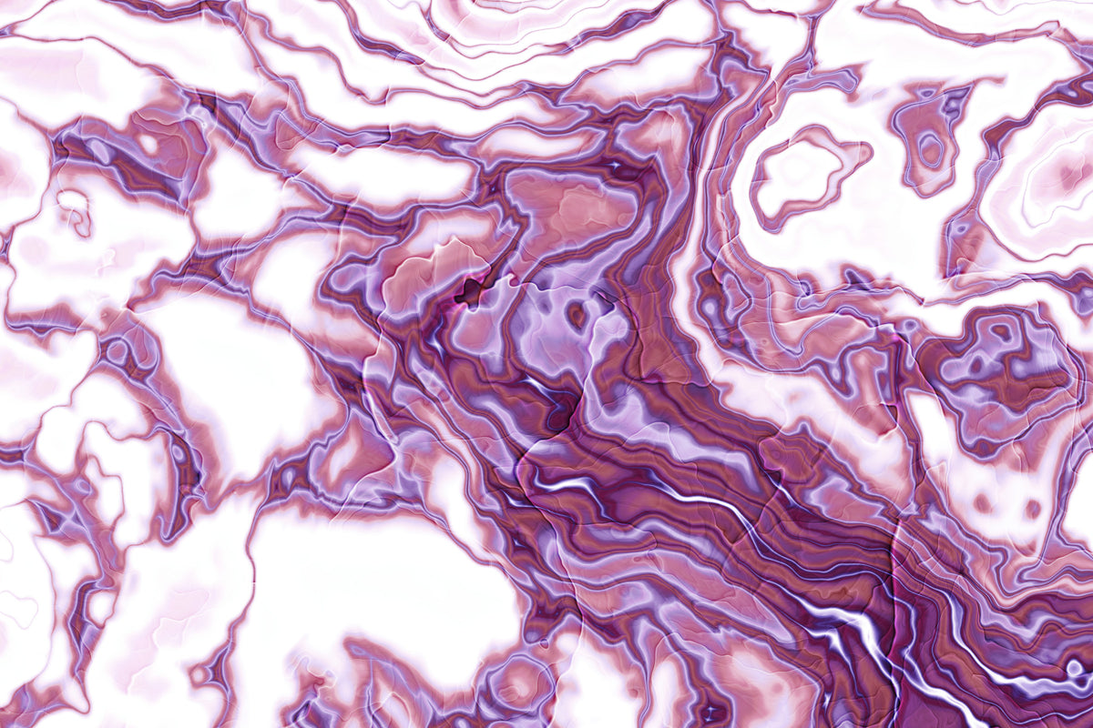 Amethyst Marble Flow Liquid Art Wall Mural in your room — zoomed