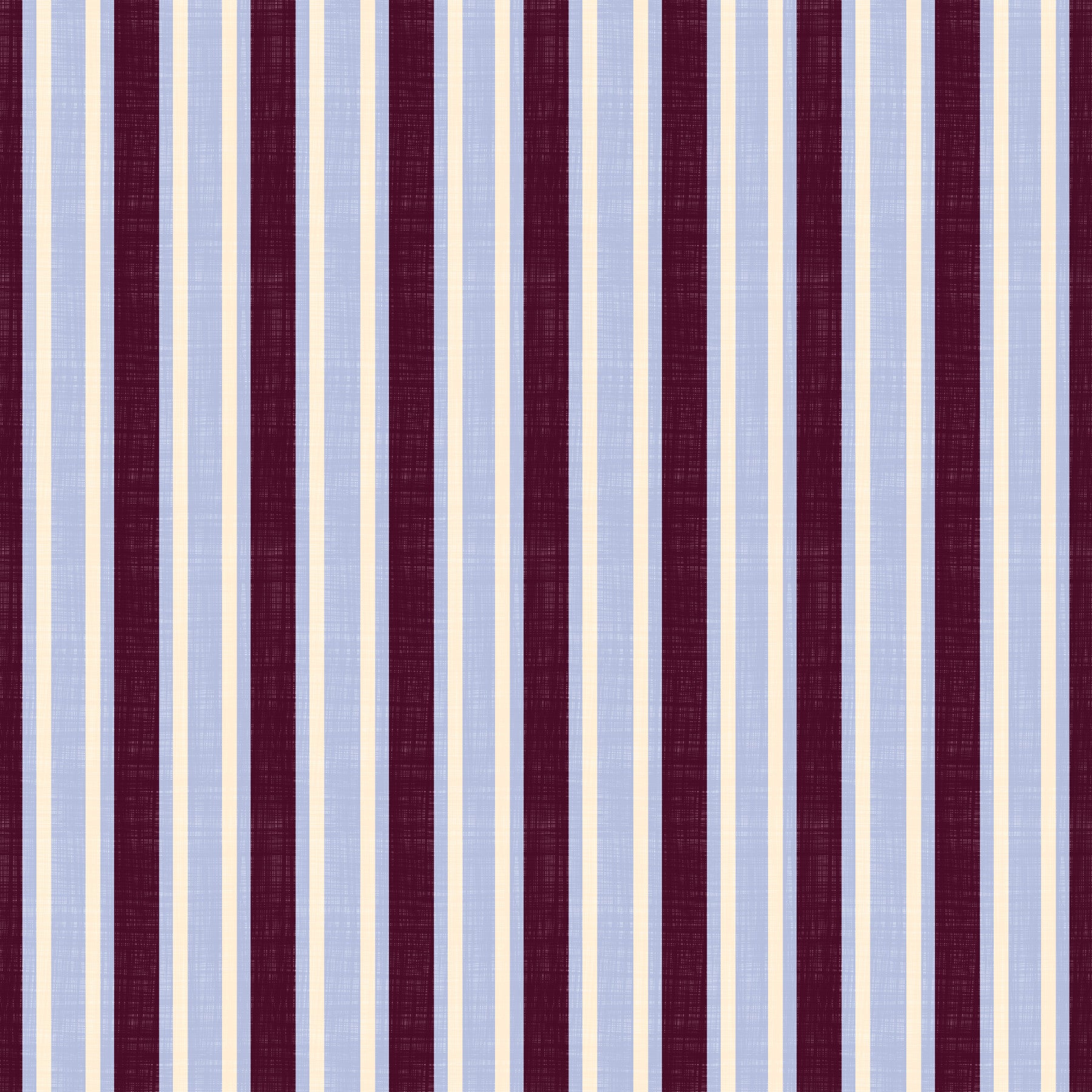 Ivy League Faux Linen Vertical Stripes - Burgundy Lilac And Cream Wallpaper⁠