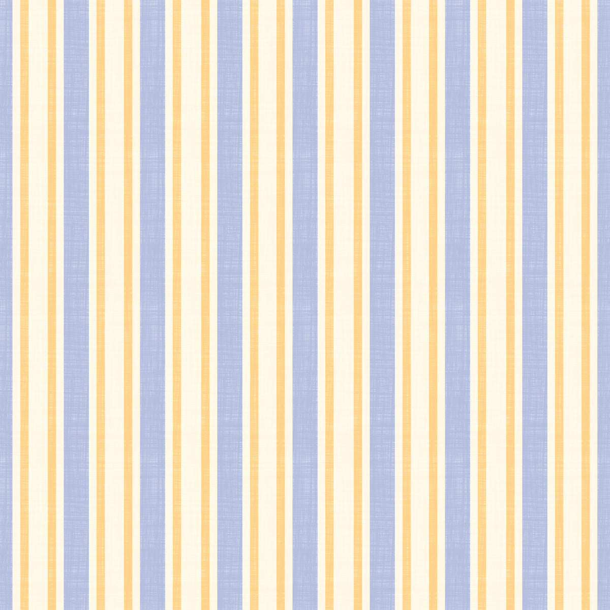 Ivy League Faux Linen Vertical Stripes - Butter Lilac And Cream Wallpaper⁠ in your room — zoomed