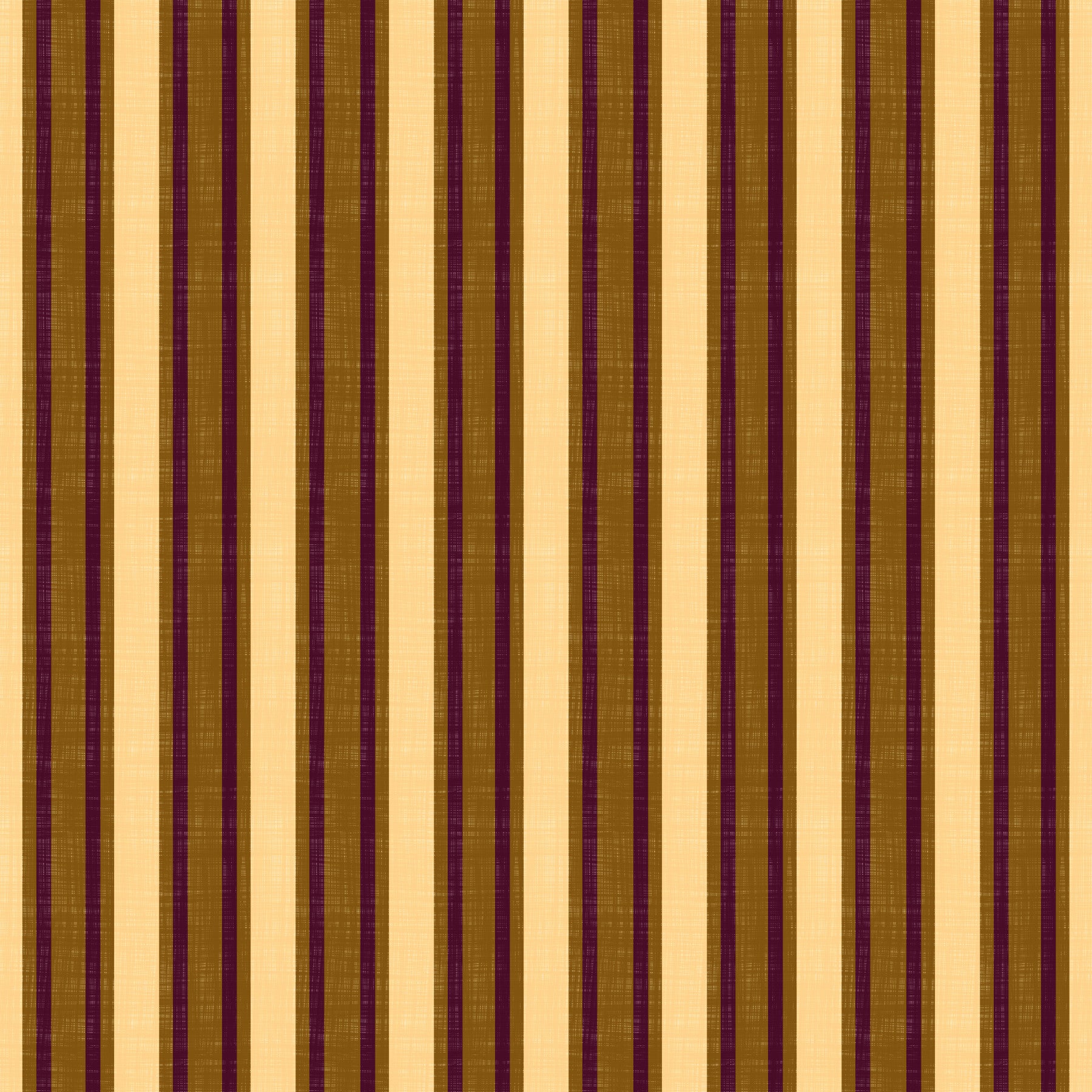 Ivy League Faux Linen Vertical Stripes - Butter Mustard And Burgundy Wallpaper⁠