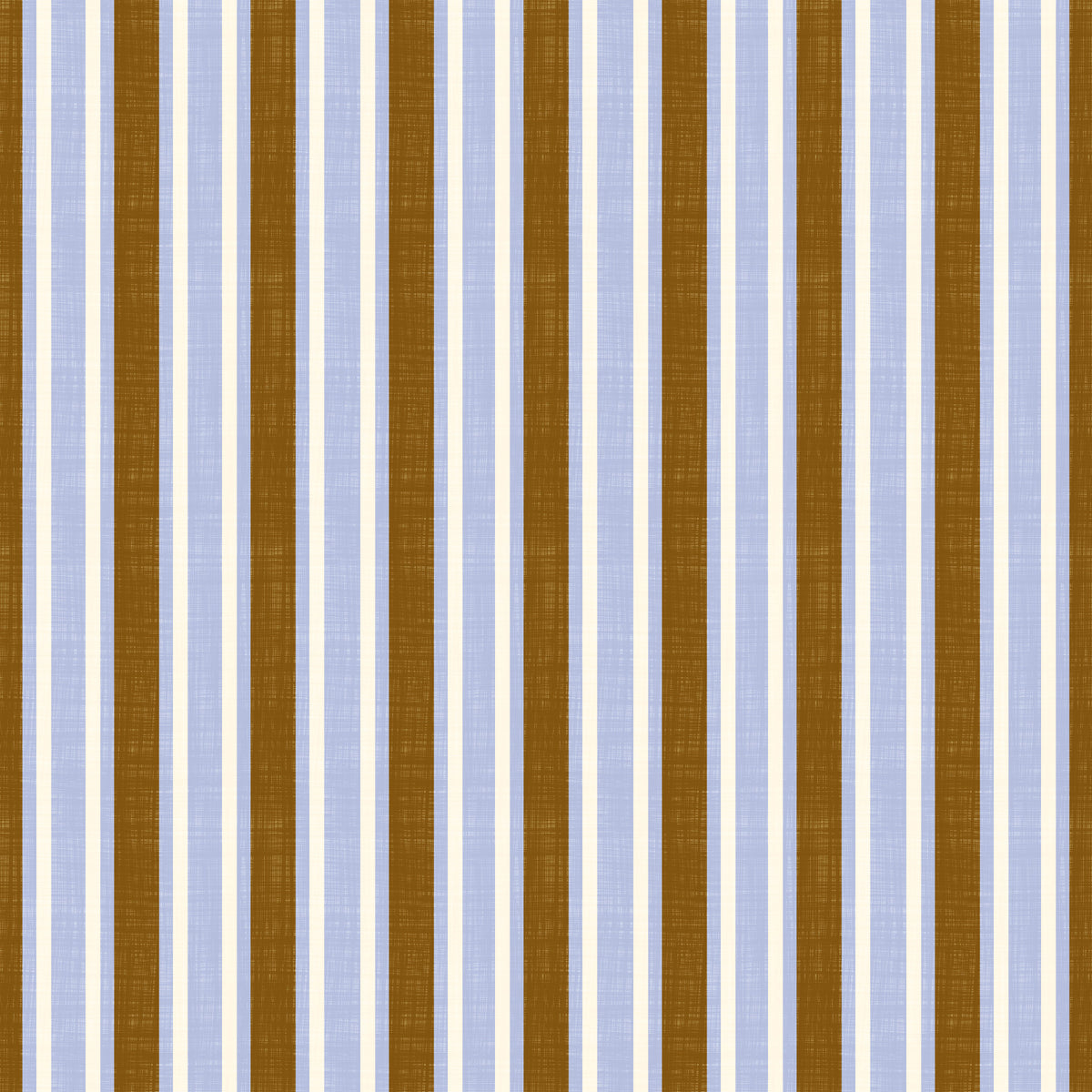 Ivy League Faux Linen Vertical Stripes - Lilac Mustard And Cream Wallpaper⁠ in your room — zoomed