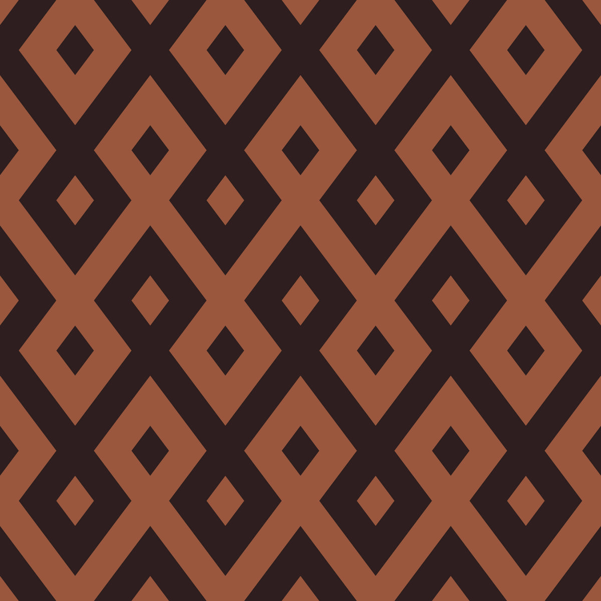 Interlocking Geometric Diamond Pattern Wallpaper⁠ in your room