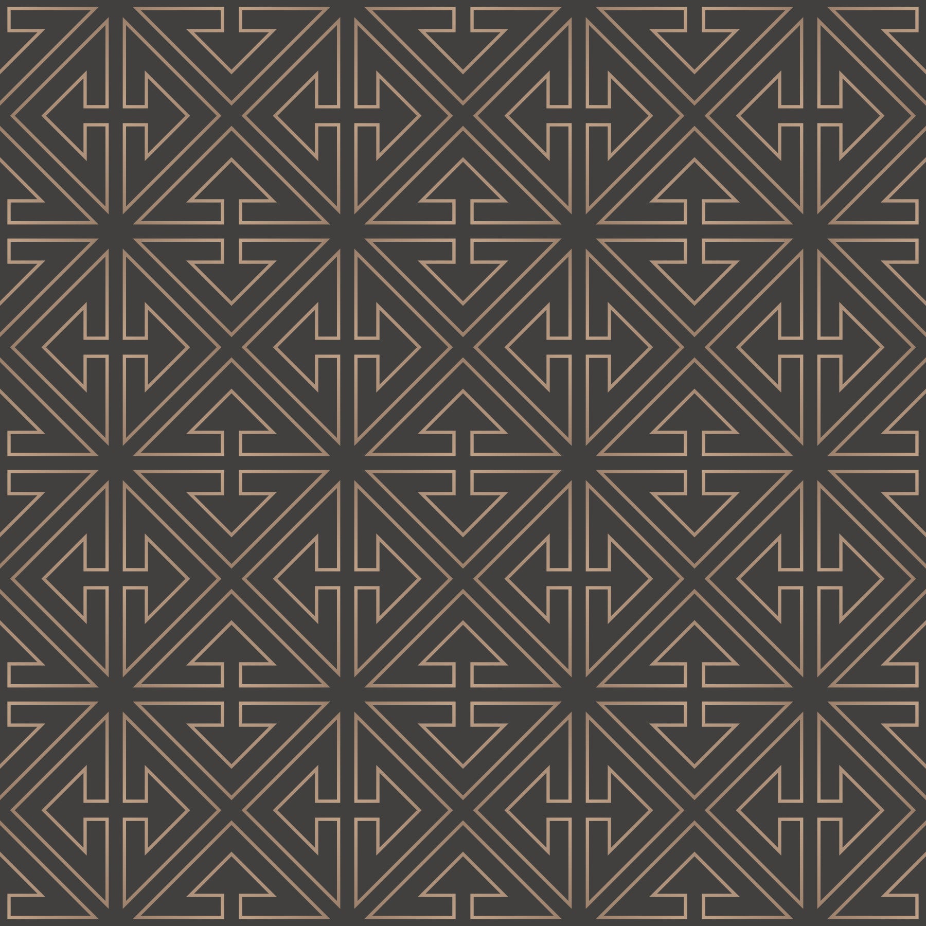 Symmetrical Copper Line Pattern Wallpaper⁠