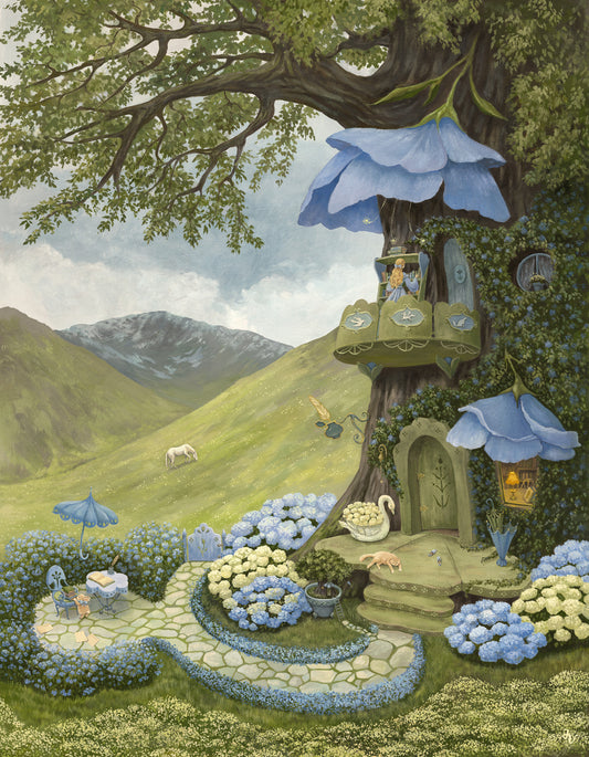 Blueberry Blues Wall Mural