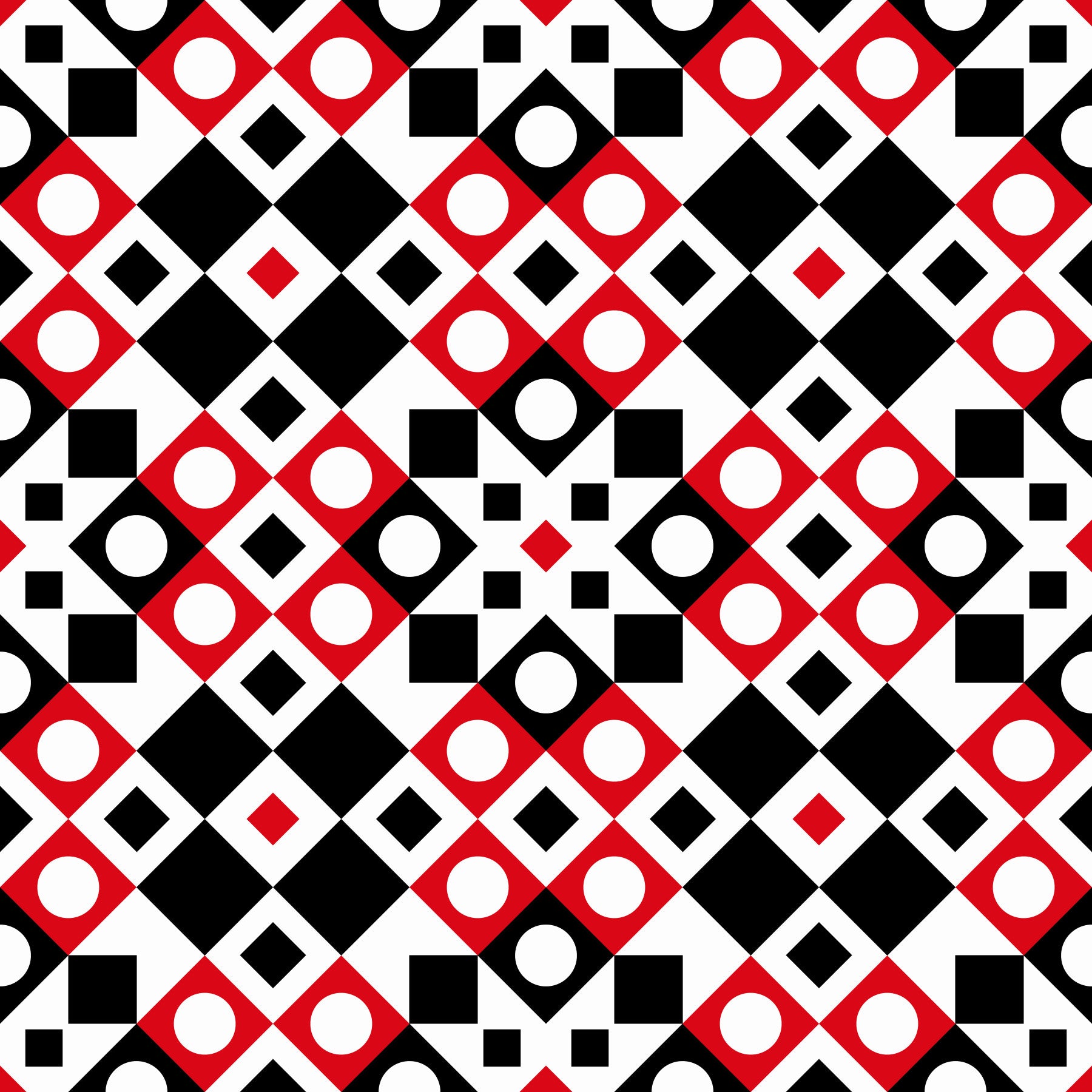 Abstract Checkered Circle Graphic Wallpaper⁠