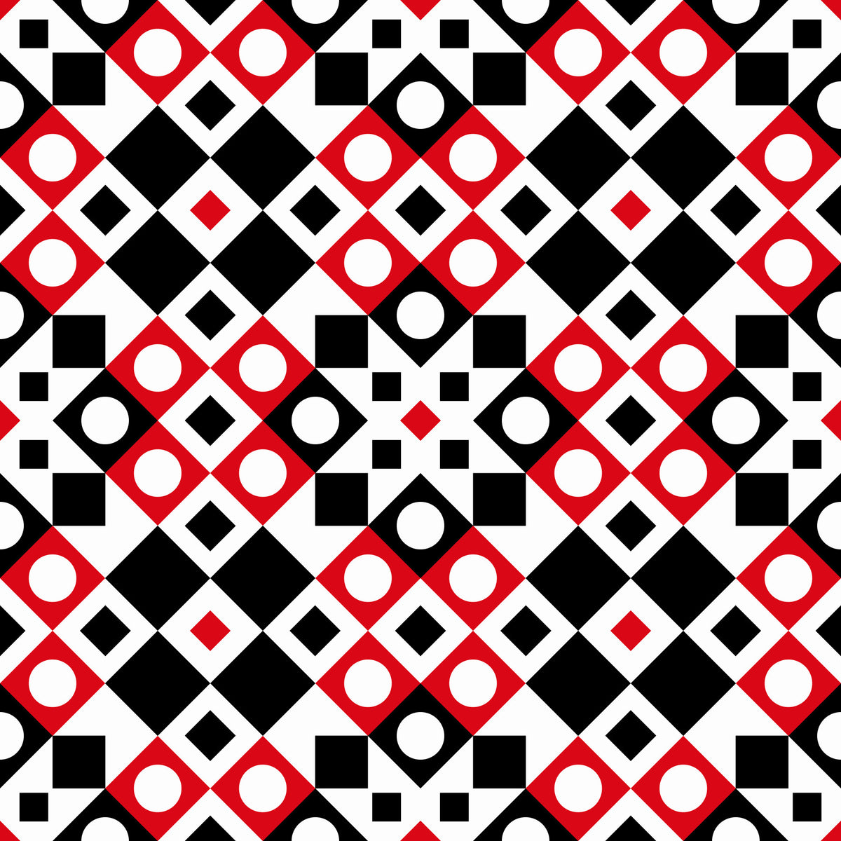 Abstract Checkered Circle Graphic Wallpaper⁠