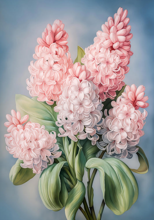 Spring Hyacinth Floral Art Print Wall Mural