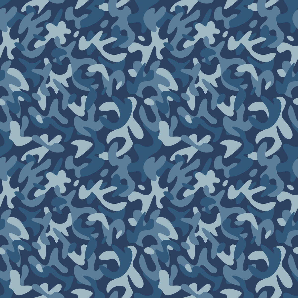 Midnight Navy Camo Pattern Wallpaper⁠ in your room — zoomed