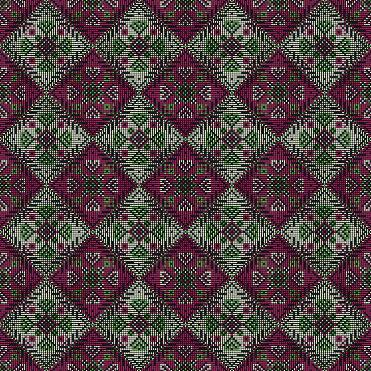Heritage Folk Embroidery Motif Wallpaper⁠ in your room