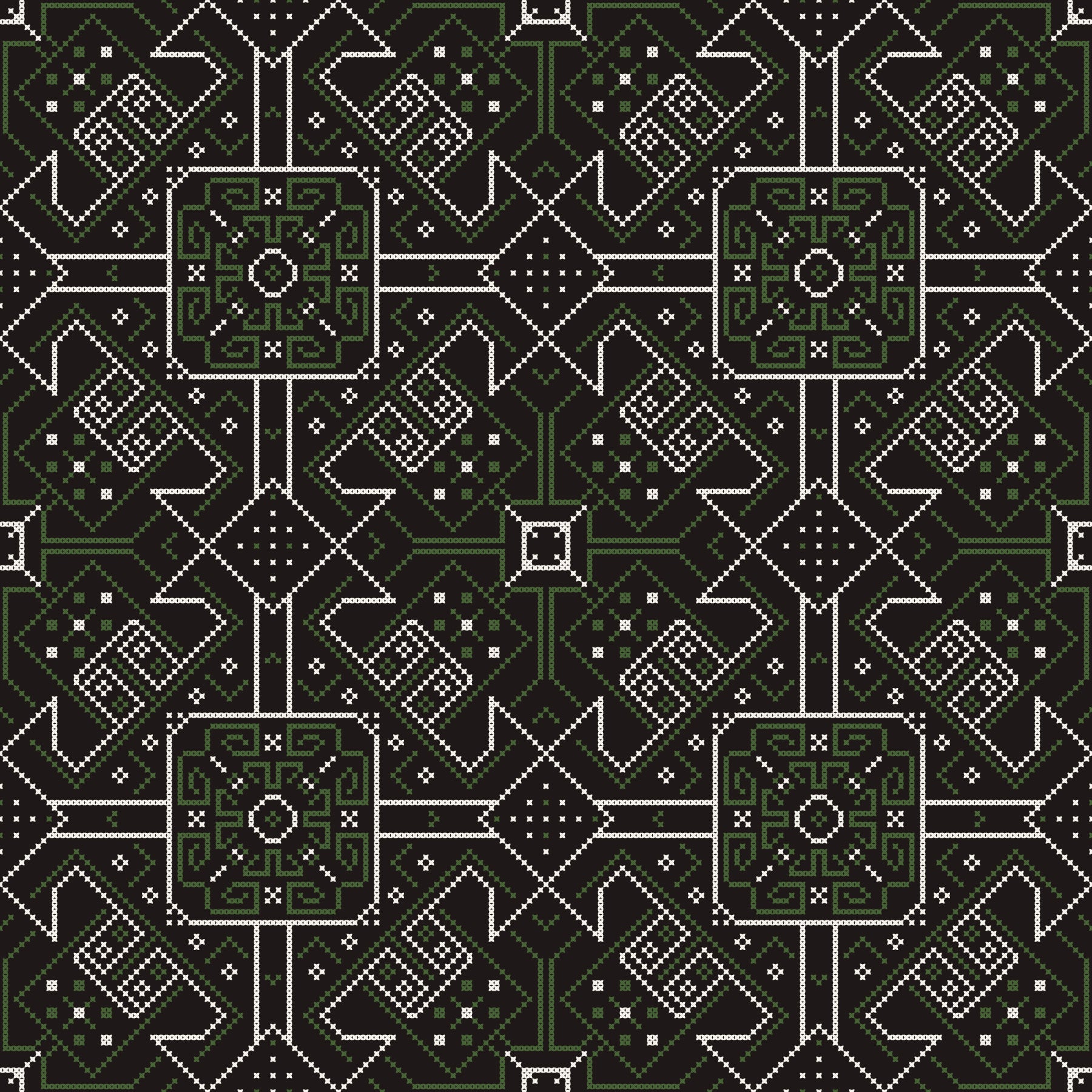 Folklore Stitched Geometry Wallpaper⁠