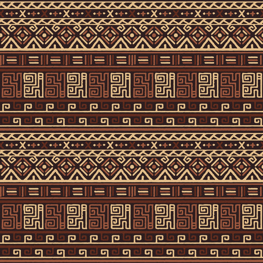 Earth Tone Tribal Stripe Wallpaper⁠