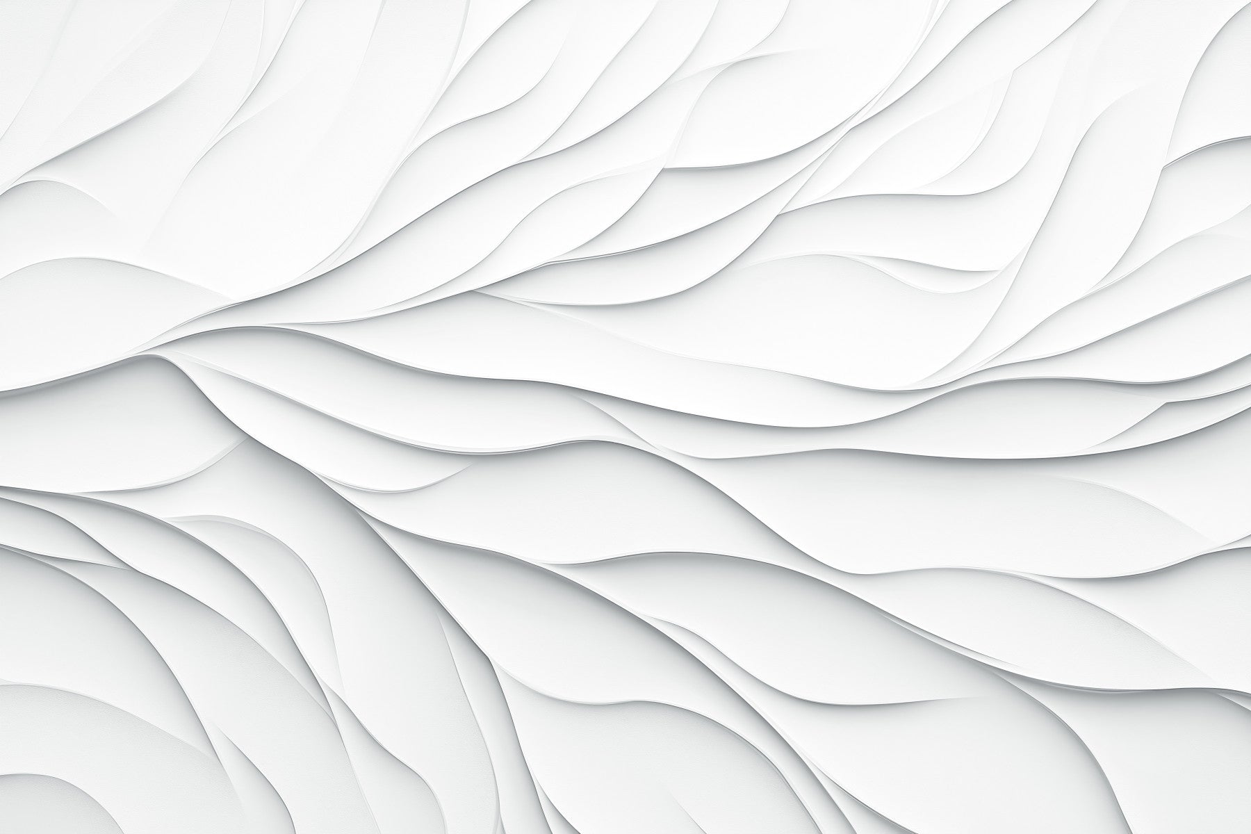 Minimalist Layered Paper Curves Wall Mural