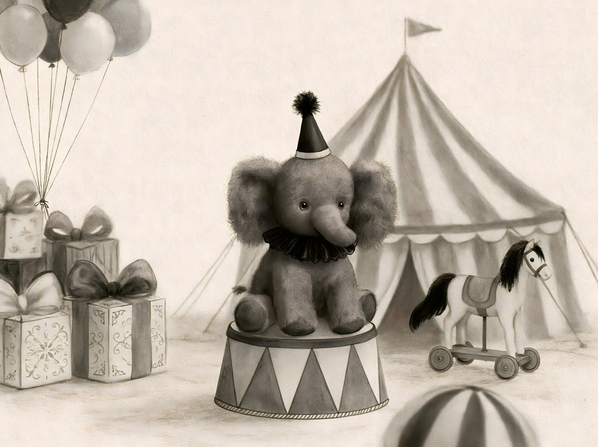 Circus Elephant Parade Wall Mural in your room