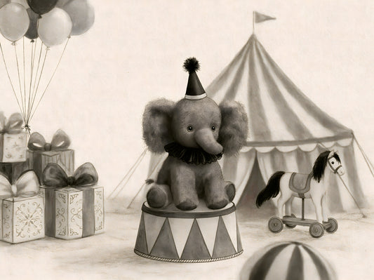 Circus Elephant Parade Wall Mural