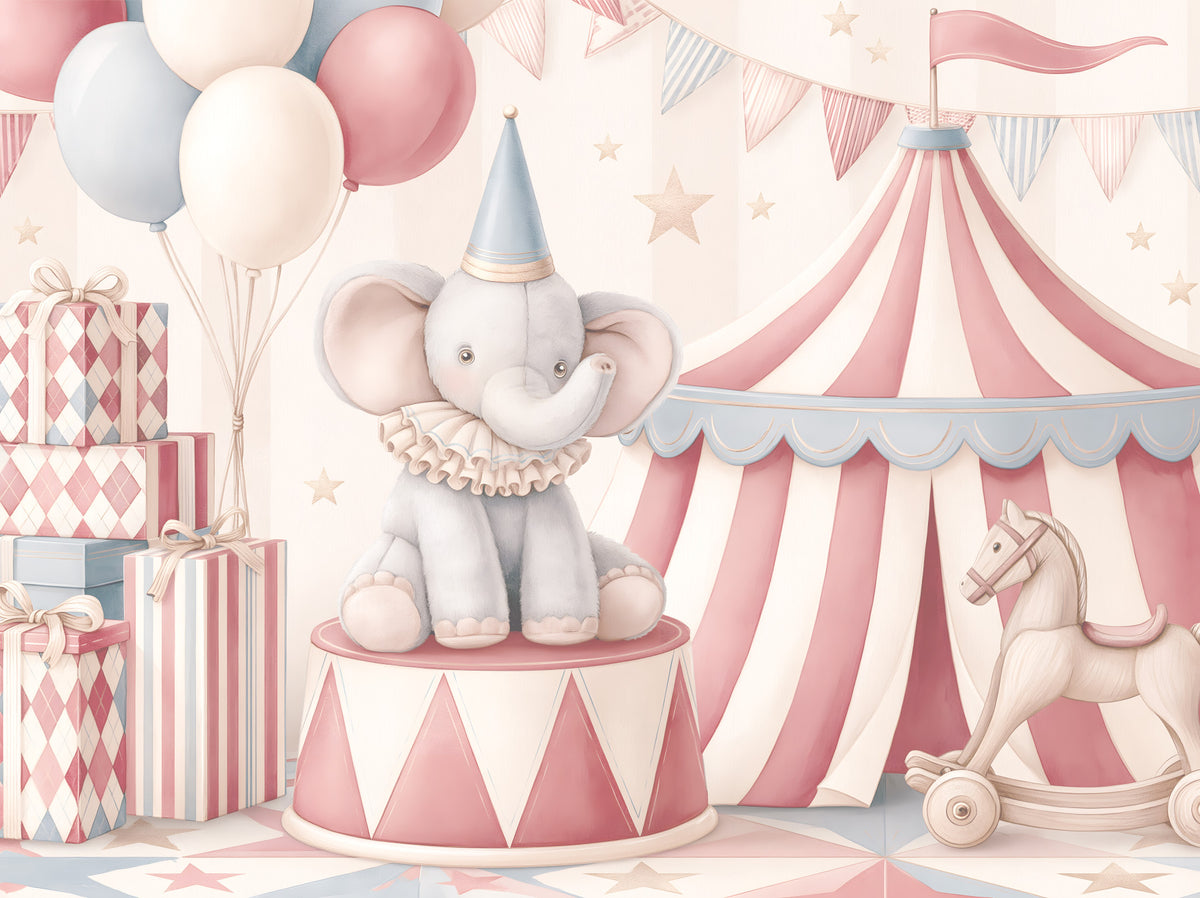 Little Circus Elephant Parade Wall Mural in your room