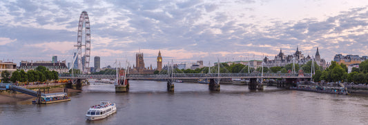 Thames Twilight Architectural Horizon Wall Mural
