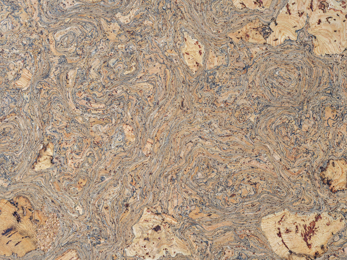 Organic Bark Swirls Wall Mural in your room — zoomed