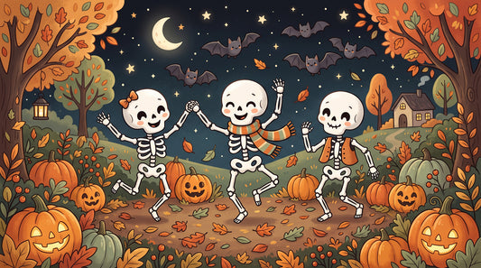 Autumn Night Forest Celebration Wall Mural
