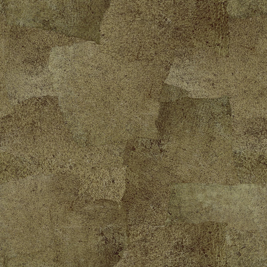 Torn Leather - Olive Gold Wallpaper⁠