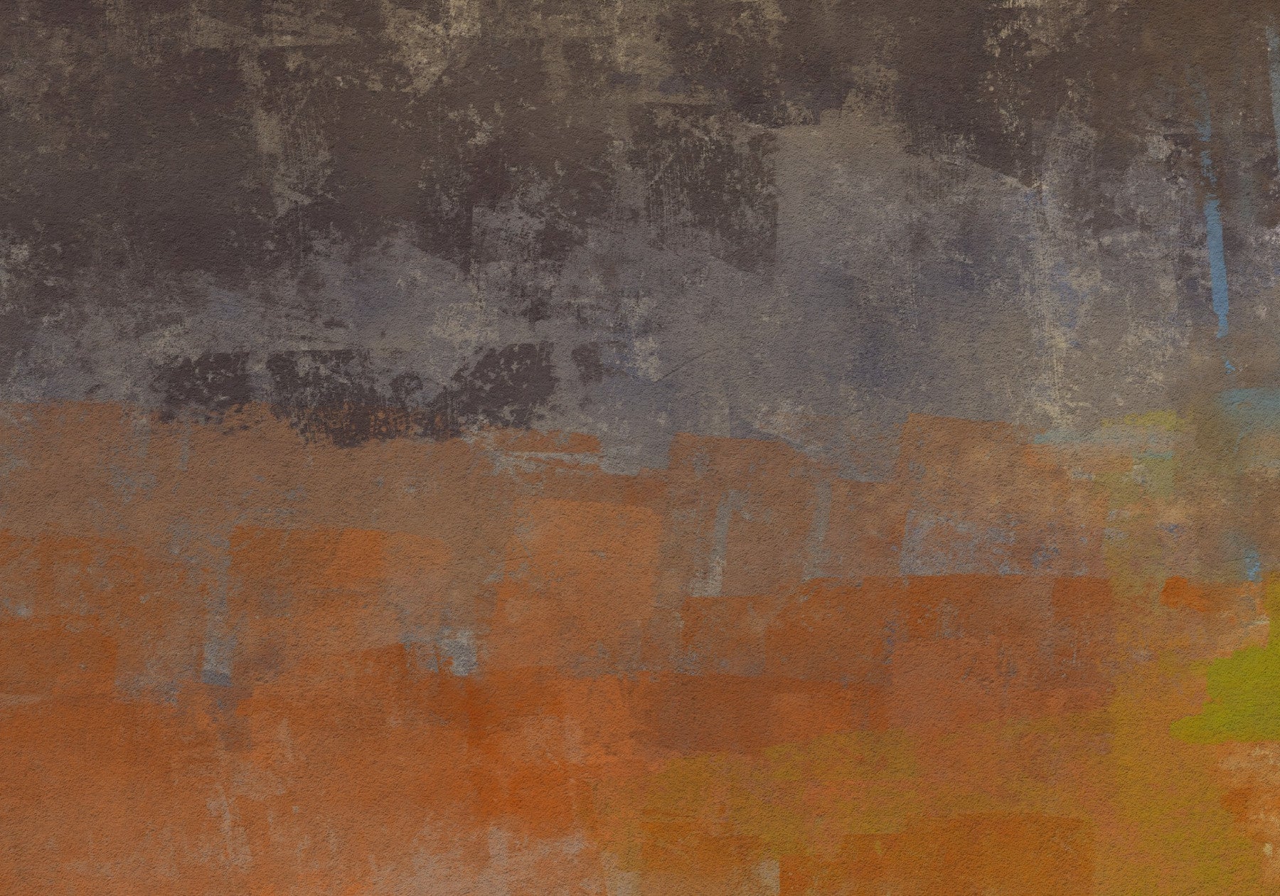 Abstract Layers of Ochre Wall Mural