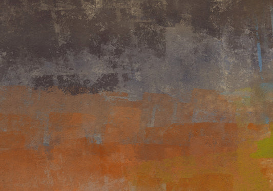 Abstract Layers of Ochre Wall Mural