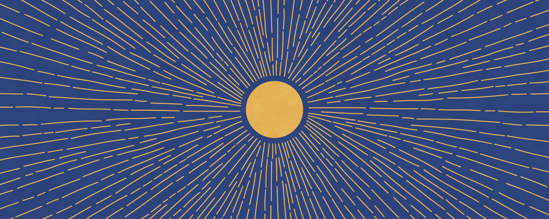 Radiant Solar Burst Abstract Wall Mural