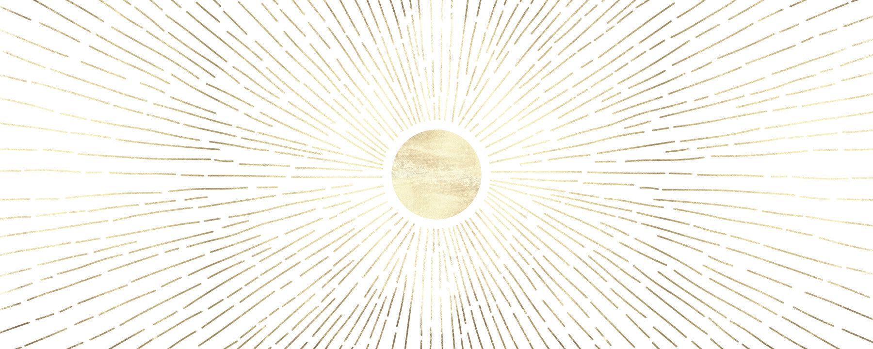 Radiant Golden Burst Wall Mural