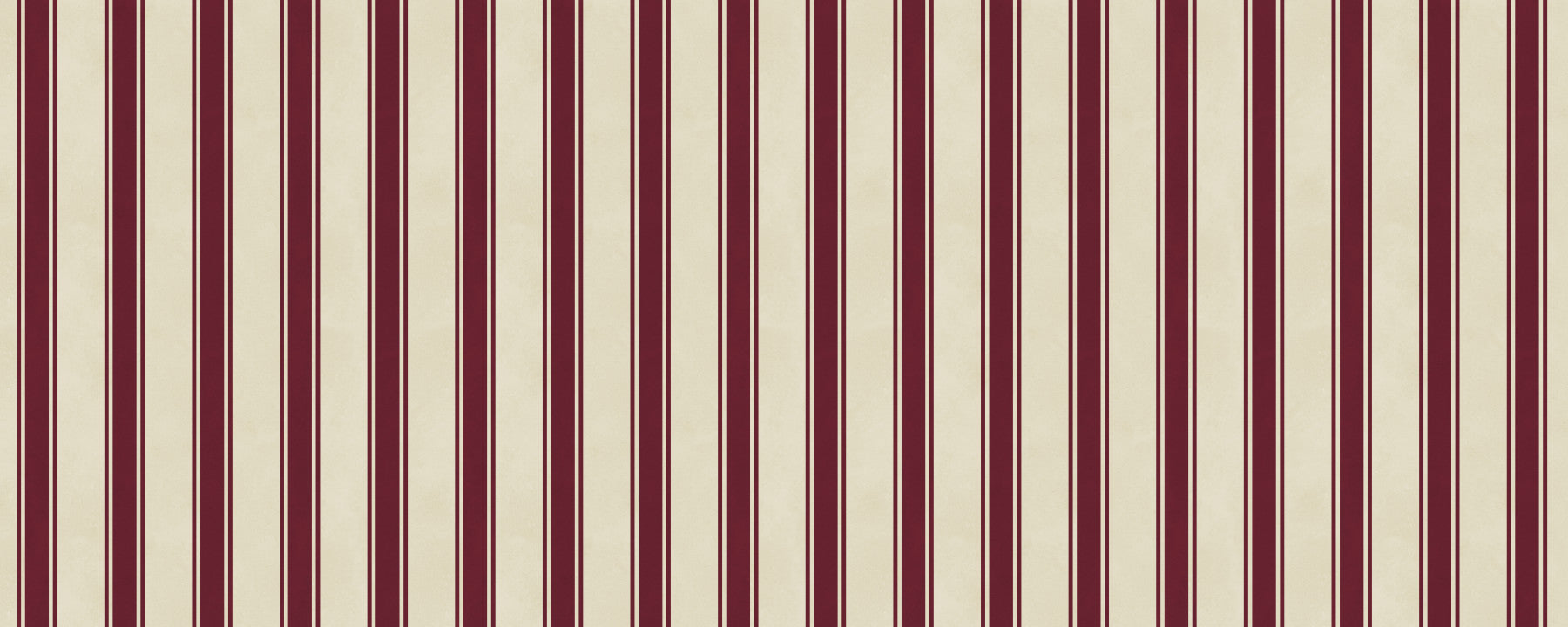 Classic Burgundy and Cream Striped Pattern Wall Mural