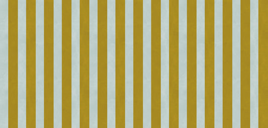 Ochre and Sage Vertical Stripe Wallpaper