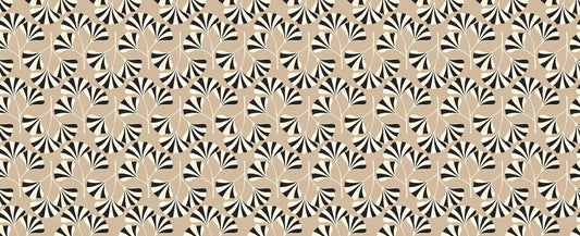 Minimalist Ginko Leaf Pattern Wall Mural