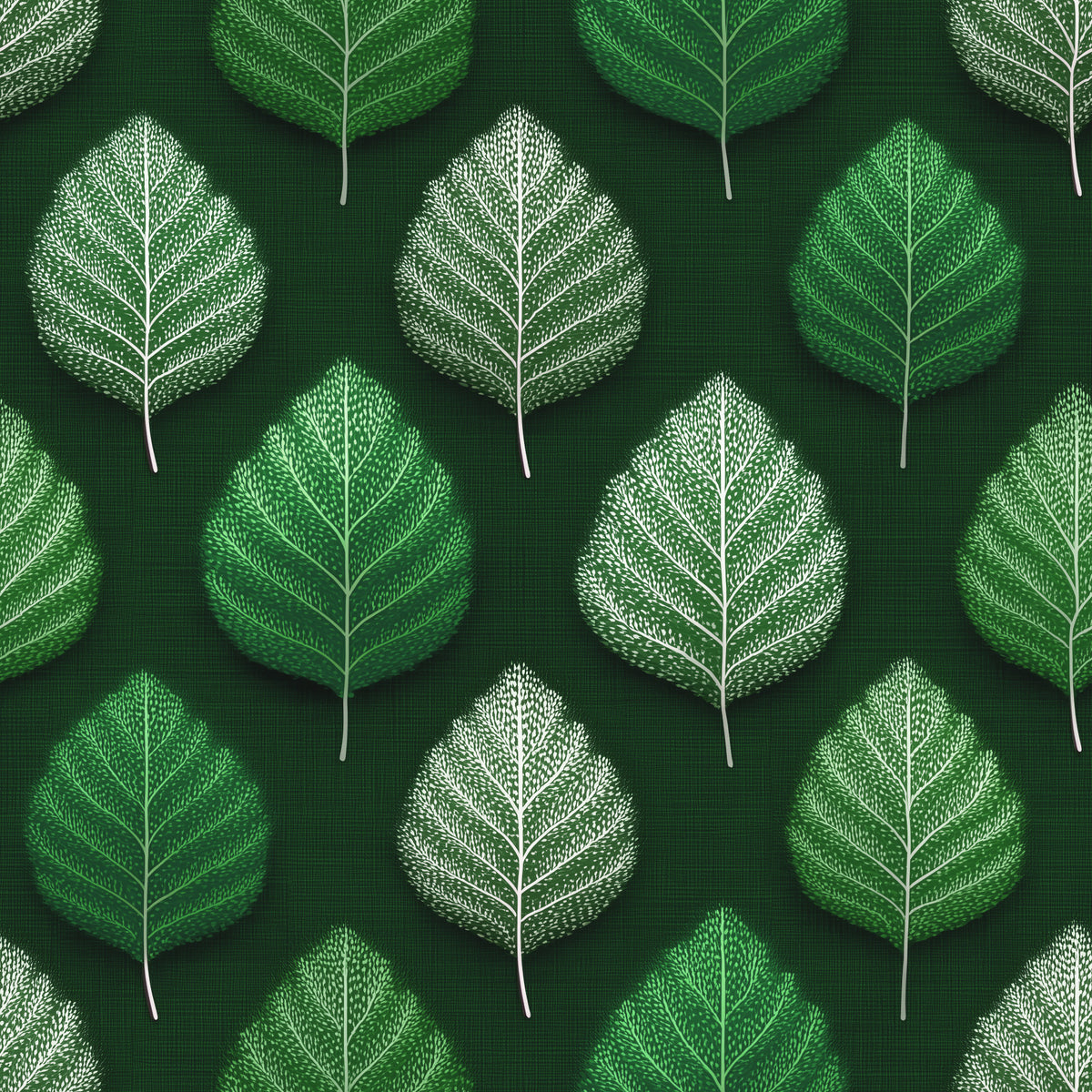 Minimalist Leaf Grid Design Wallpaper⁠ in your room — zoomed