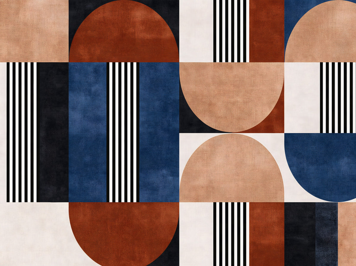 Modern Geometric Mosaic Wall Mural in your room