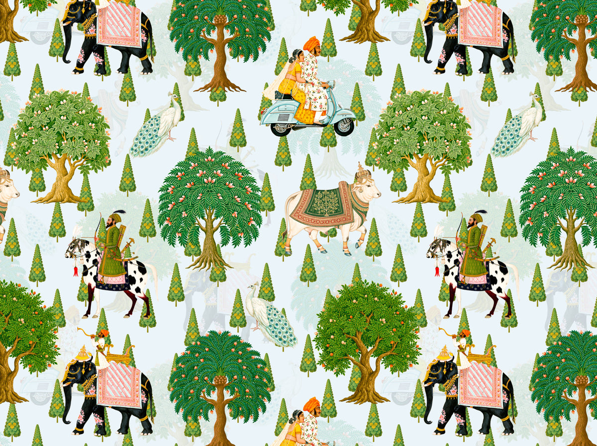 Ananya Indian  Wall Mural in your room — zoomed