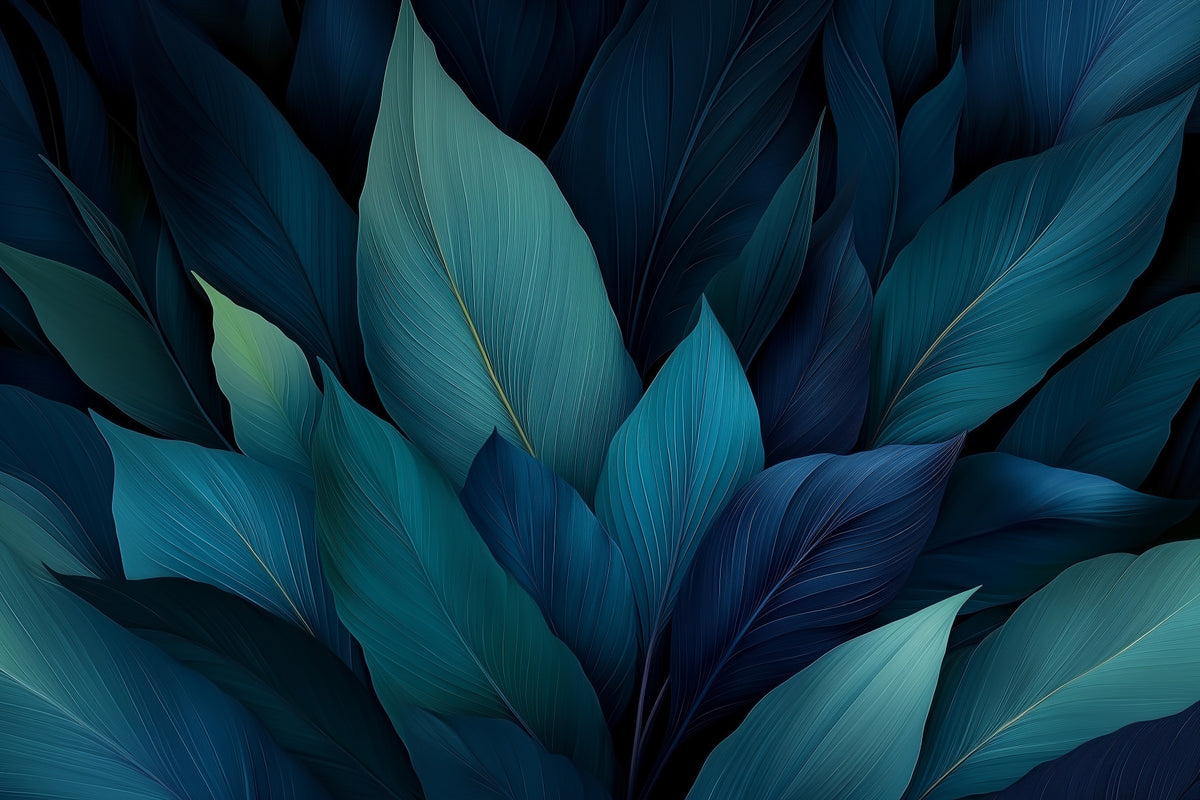 Teal Rainforest Canopy Wall Mural in your room