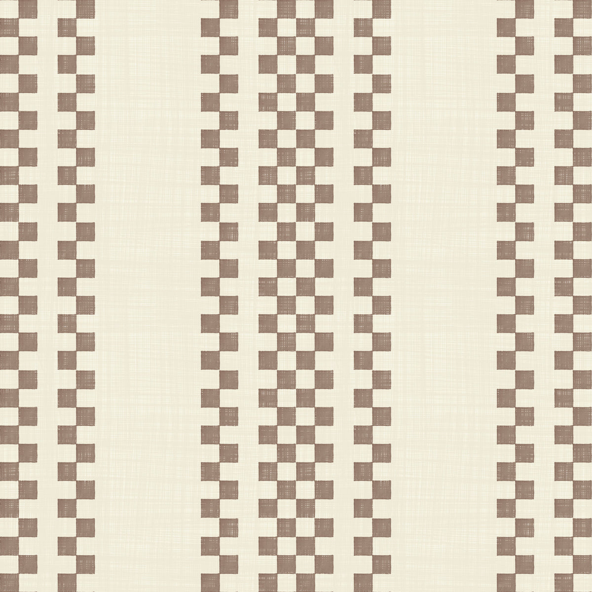 Ticking Checker Stripes - Chocolate Wallpaper⁠ in your room