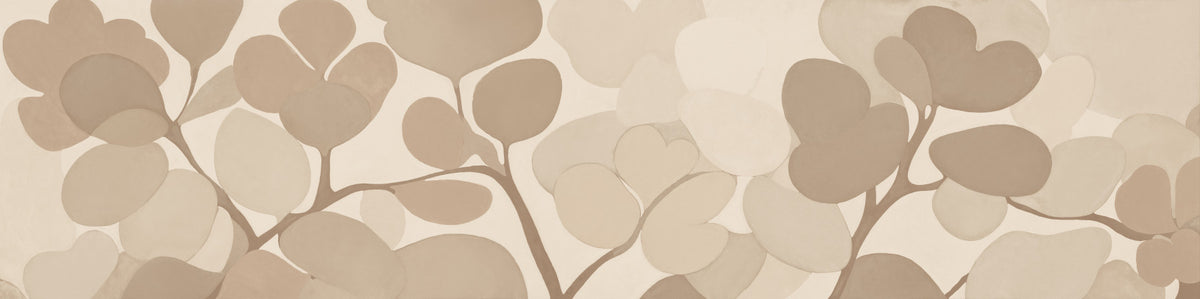 Emils Bouquet - Sepia Wall Mural in your room — zoomed