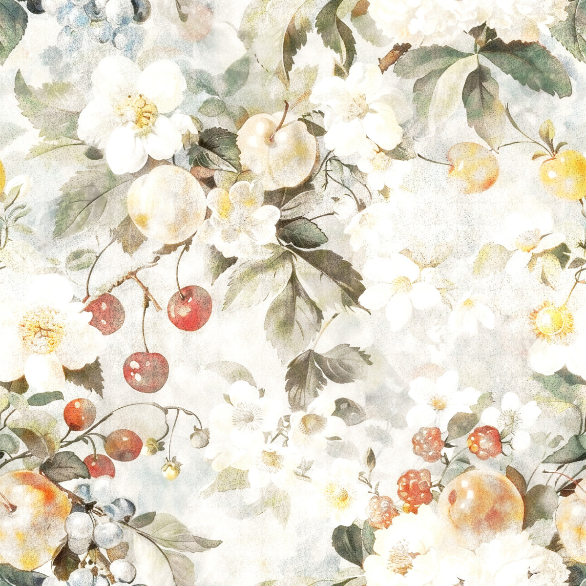 Rustic Orchard Botanical Harvest Wallpaper⁠ in your room