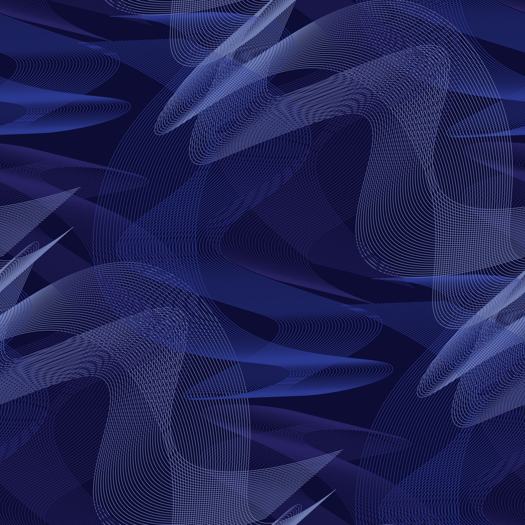 Navy Geometric Rhythmic Arcs Wallpaper⁠
